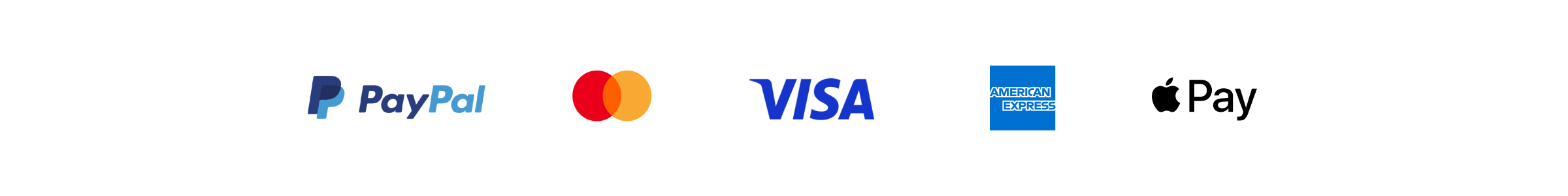 Payment logos_Paypal, Mastercard, Visa, Amex, Apple Pay, Diners - RATIO 8x1